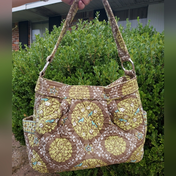 Vera Bradley Women’s Pirouette Sittin' in a Tree Reversible Handbag Shoulder EC - Picture 1 of 10